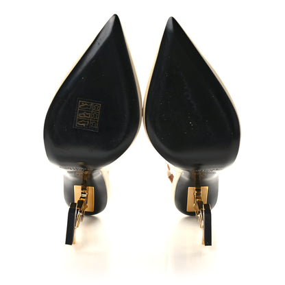 Saint Laurent Calfskin Opyum 110 Slingback Pumps 36 Real Beige 6 of 8