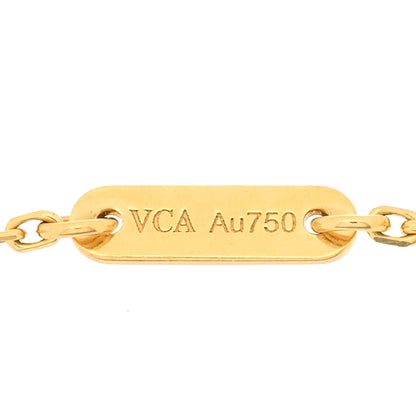 Van Cleef & Arpels 18K Yellow Gold Emerald Mini Frivole Bracelet 4 of 5