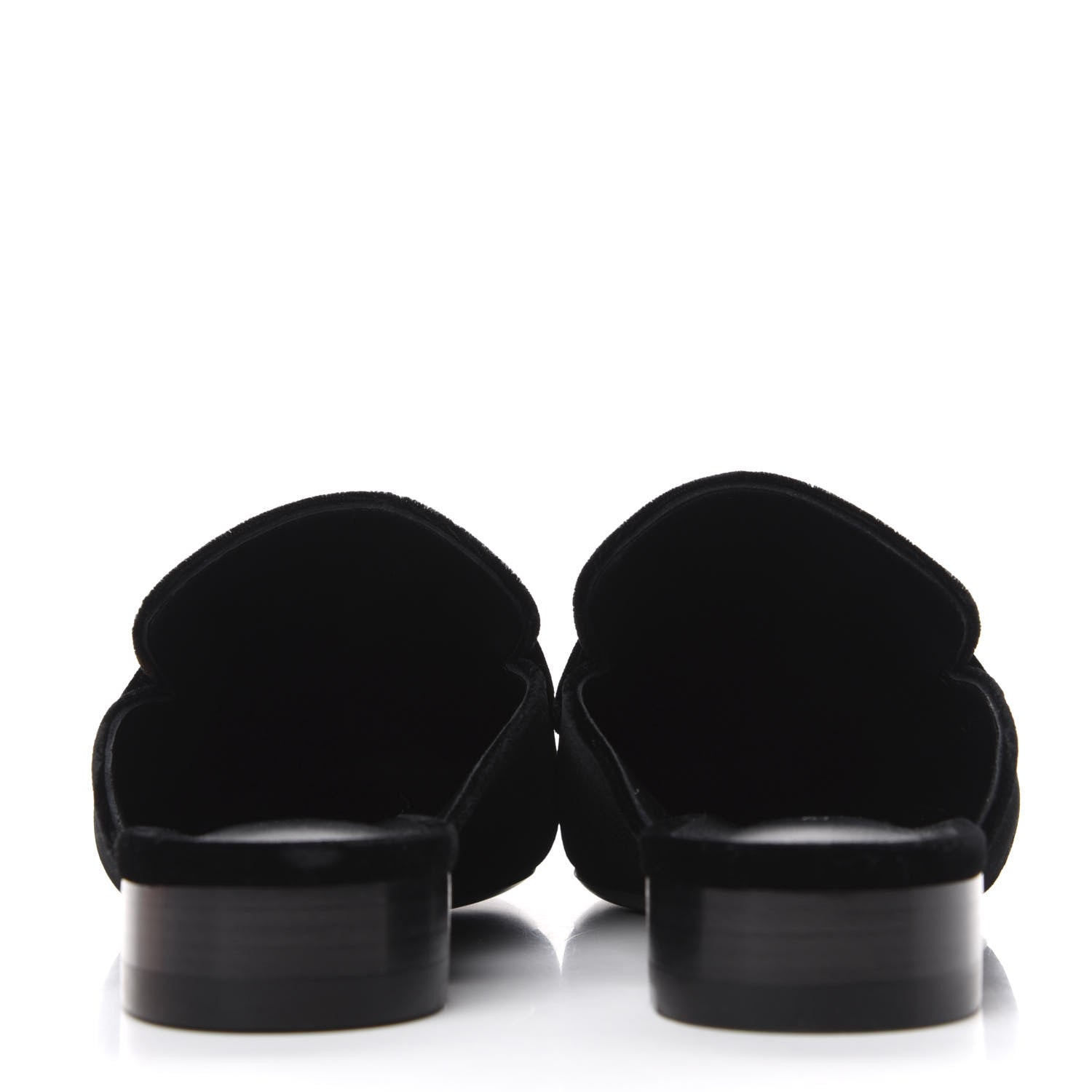 Hermes Velvet Trocadero Mule 38 Black 8 of 12