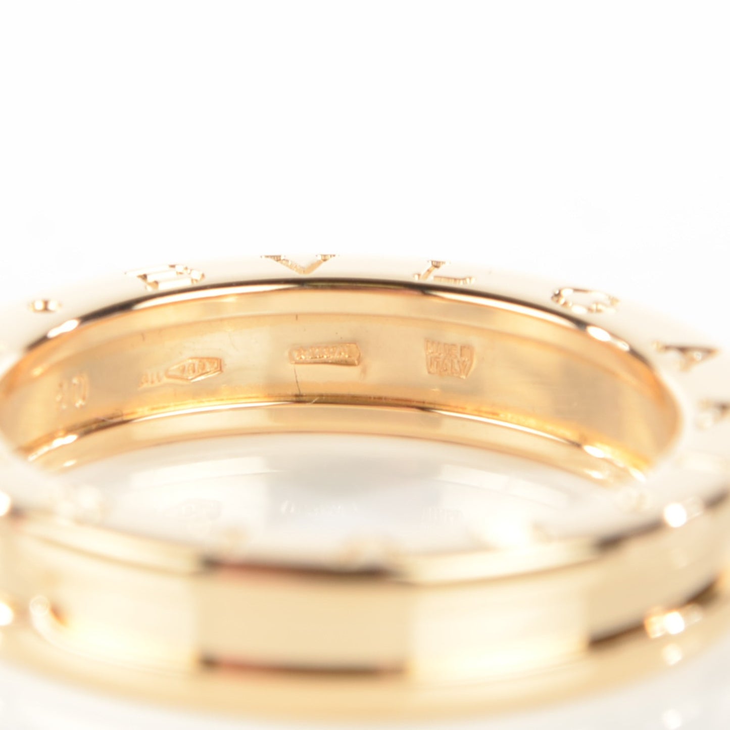 18K Yellow Gold B.Zero1 Ring 60 9.25