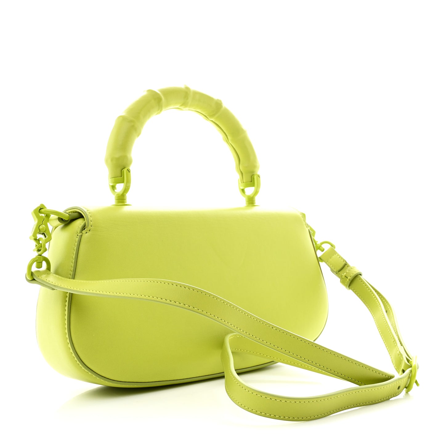 Calfskin Medium Bamboo Diva  Green