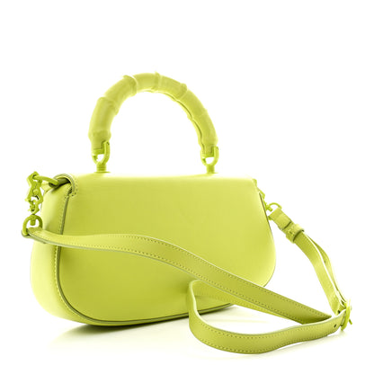 Gucci Calfskin Medium Bamboo Diva  Green 3 of 10
