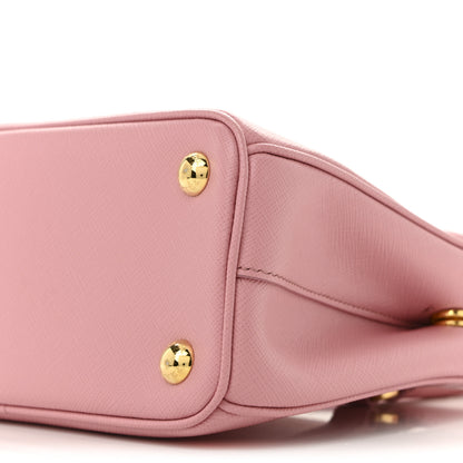 Prada Saffiano Mini Galleria Double Zip Tote Petalo 10 of 14