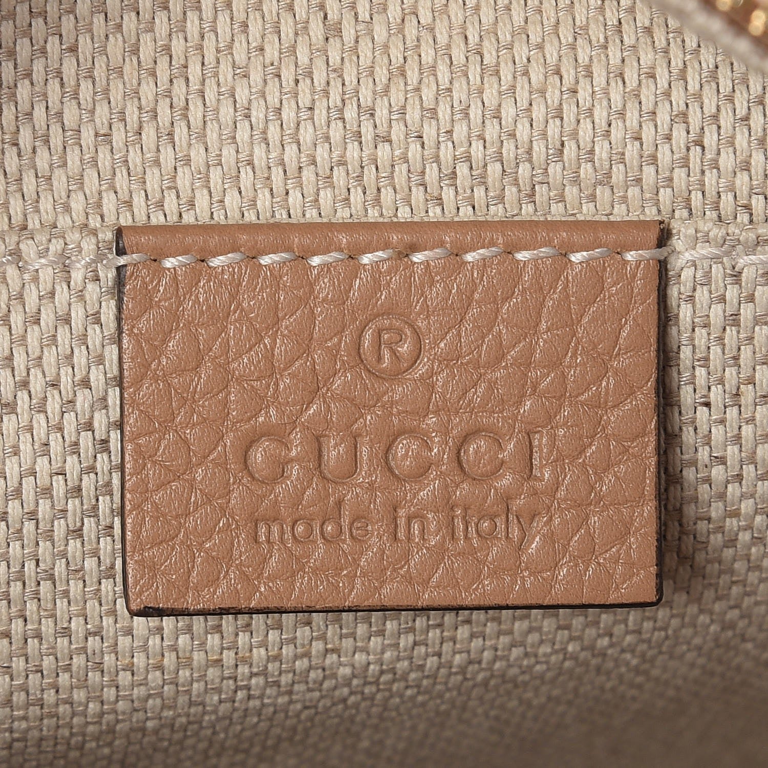 Gucci Pebbled Calfskin Small Soho Disco Bag Camelia 6 of 8