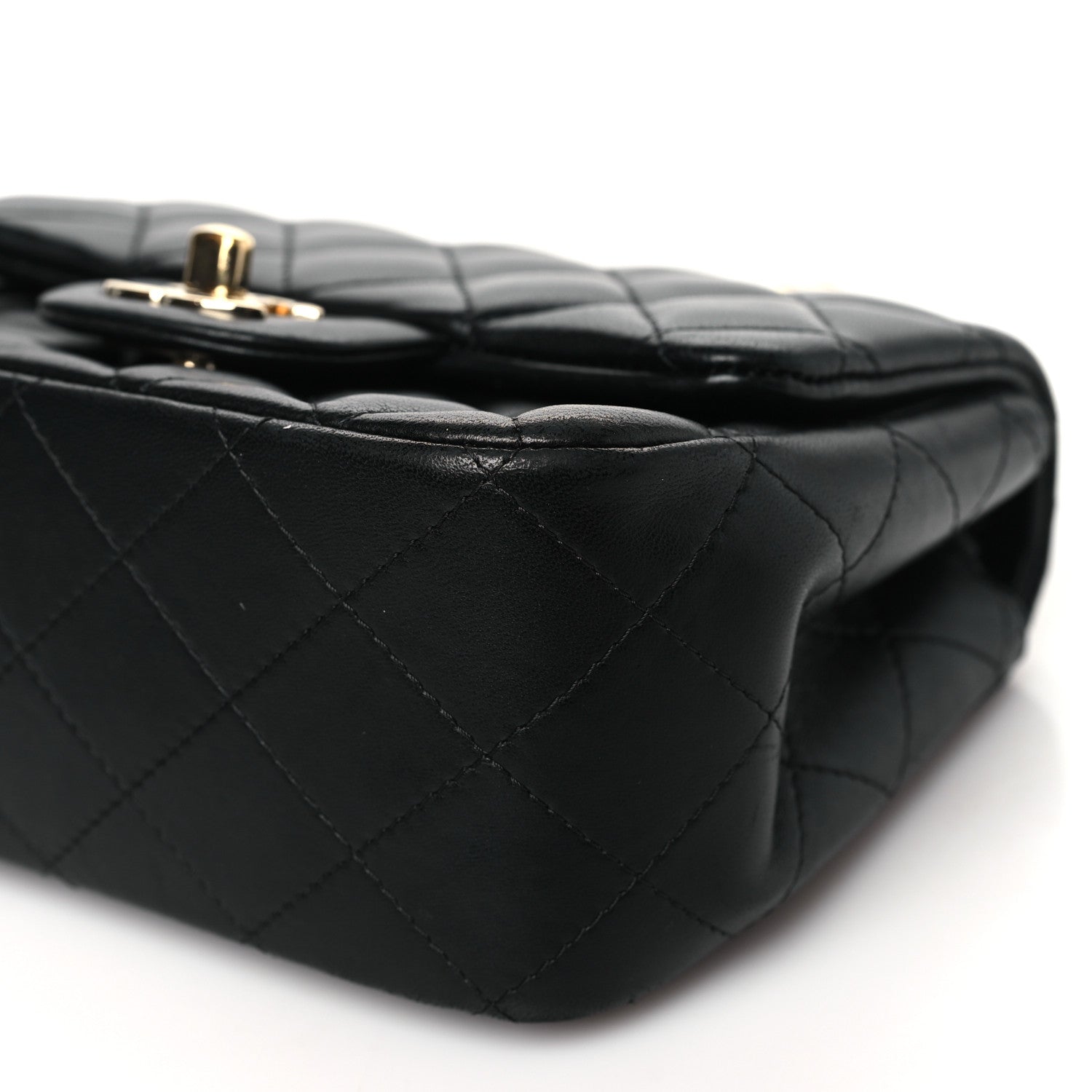 Chanel Lambskin Quilted Mini Square Flap Black 11 of 11