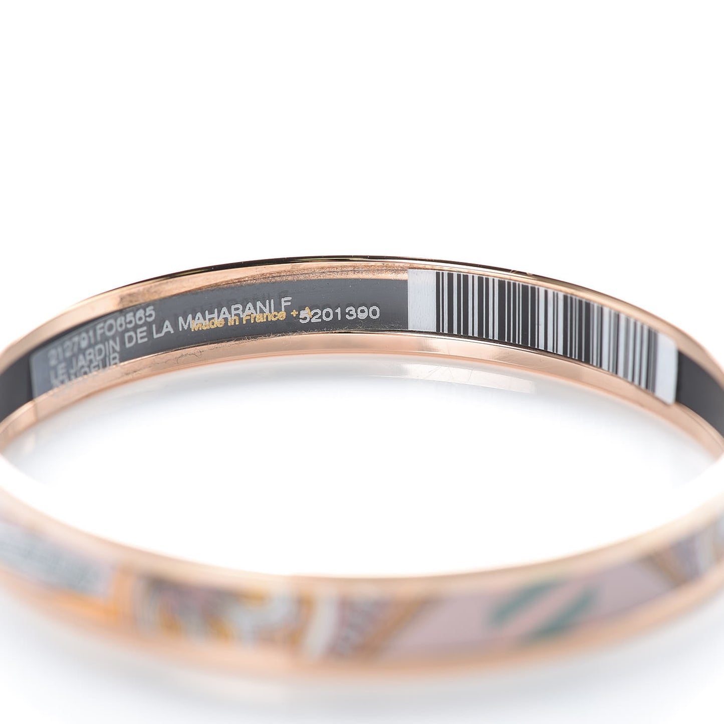 Enamel Printed Le Jardin De La Maharani Narrow Bracelet 65 Rose Candeur