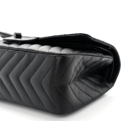 Chanel Sheepskin Chevron Quilted 2.55 Reissue 225 Double Flap So Black 10 of 13