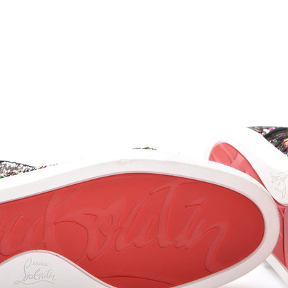 Christian Louboutin Metallic Sequin Bip Bip Orlato Flat Sneakers 38 Multicolor 11 of 12