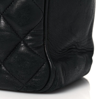 Chanel Lambskin Quilted Shopping Tote Black 15 of 18
