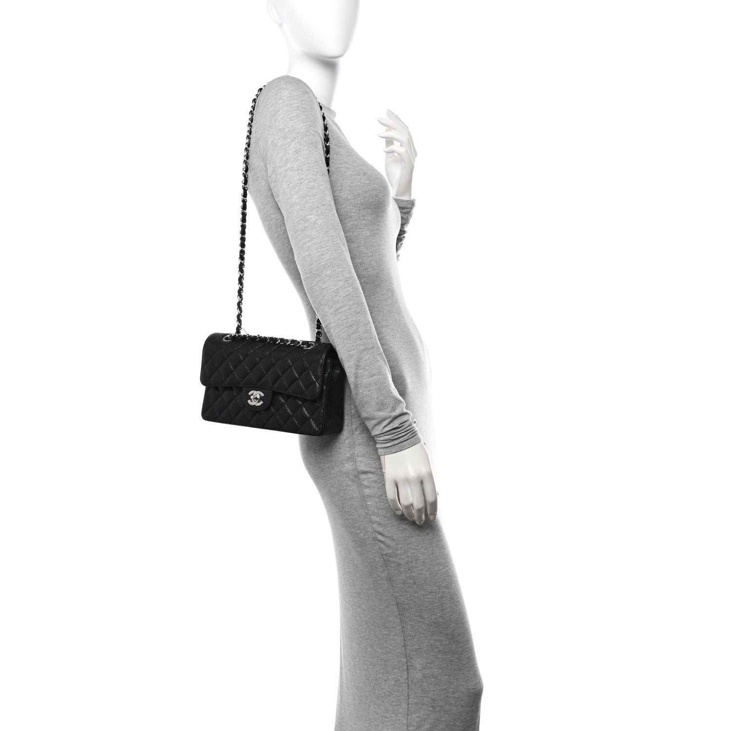 Chanel Caviar Quilted Small Double Flap Black 2 of 10