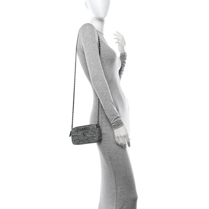 Chanel Canvas Small Deauville Clutch With Chain Charcoal 2 of 11