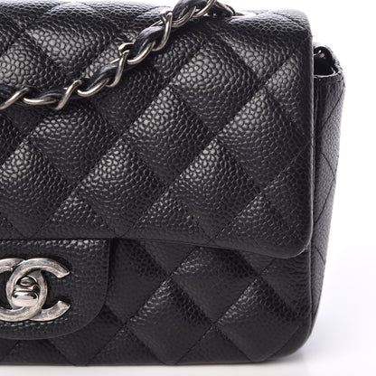 Chanel Caviar Quilted Mini Rectangular Flap Black 8 of 8
