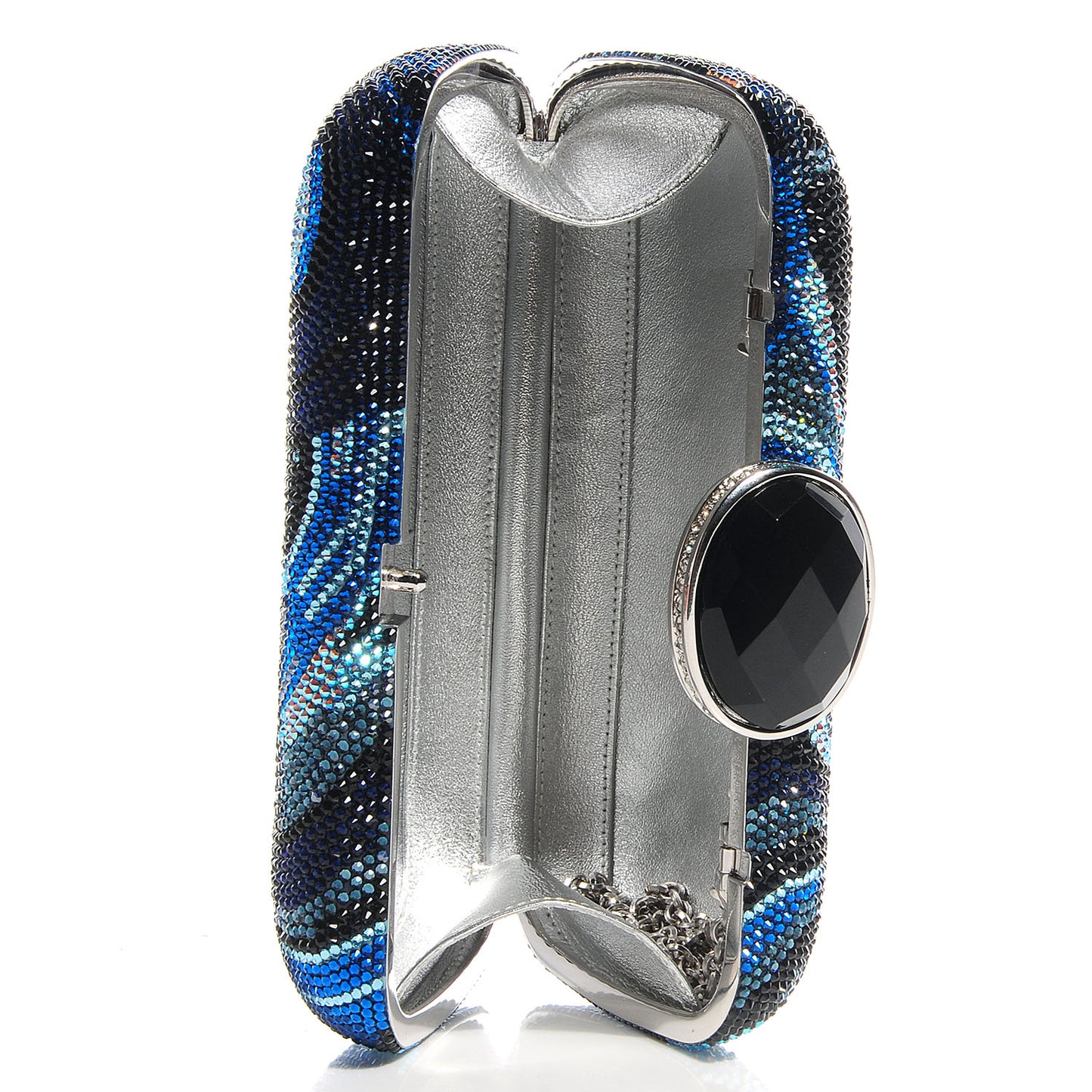 Swarovski Crystal New Soap Dish Clutch Indigo