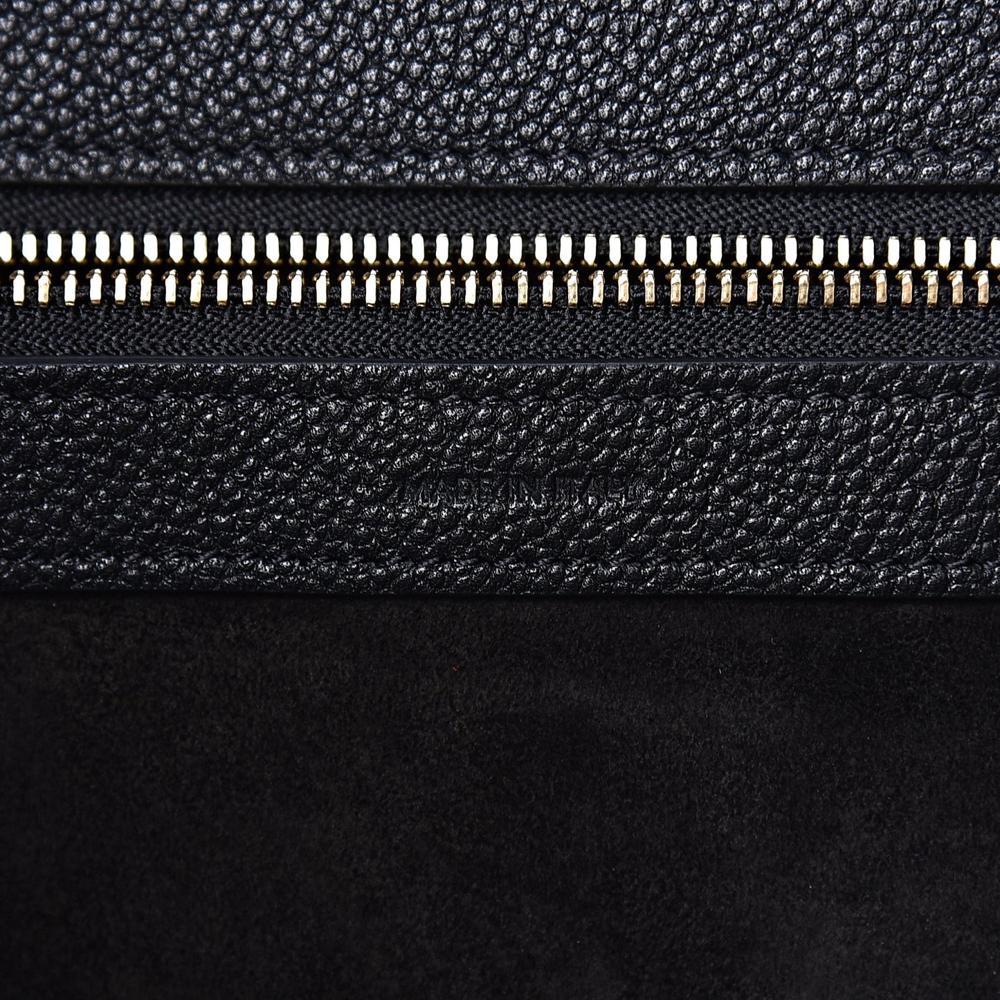 Soft Grained Calfskin Small Belt Cabas Phantom Black