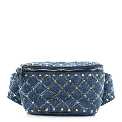 Valentino Garavani Denim Rockstud Spike Belt Bag Denim 1 of 11