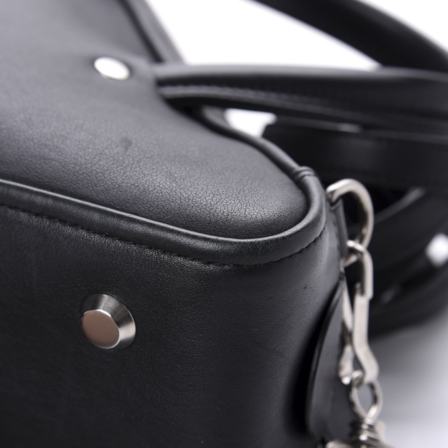 Balenciaga Calfskin S Triangle Duffle Black 10 of 12
