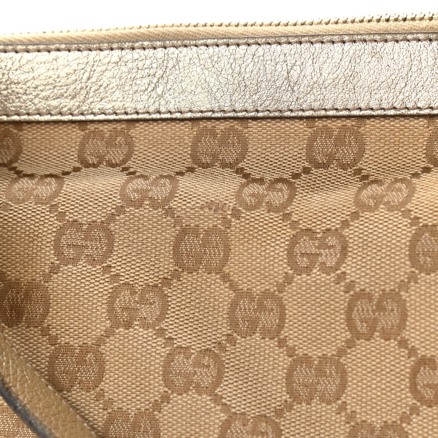 Gucci Monogram Medium Abbey Tote Gold 10 of 12