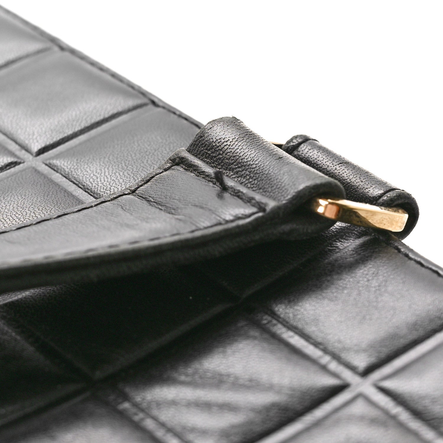 Chanel Lambskin Quilted Chocolate Bar Large Tote Black 11 of 17