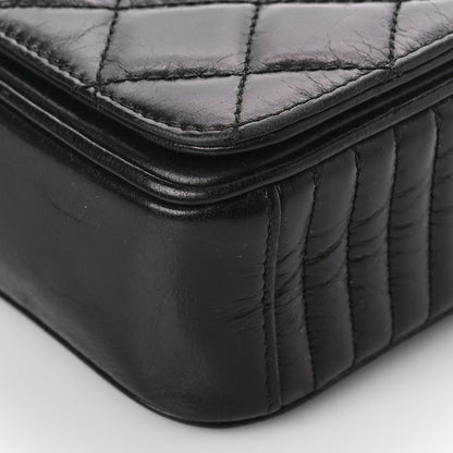 Chanel Glazed Calfskin Quilted Small Coco Boy Flap Black 9 of 9