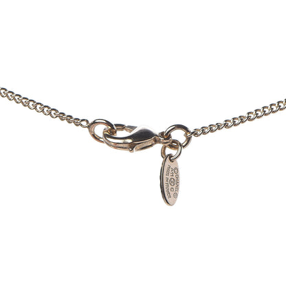 Chanel Crystal Pearl CC Drop Necklace Gold 6 of 6