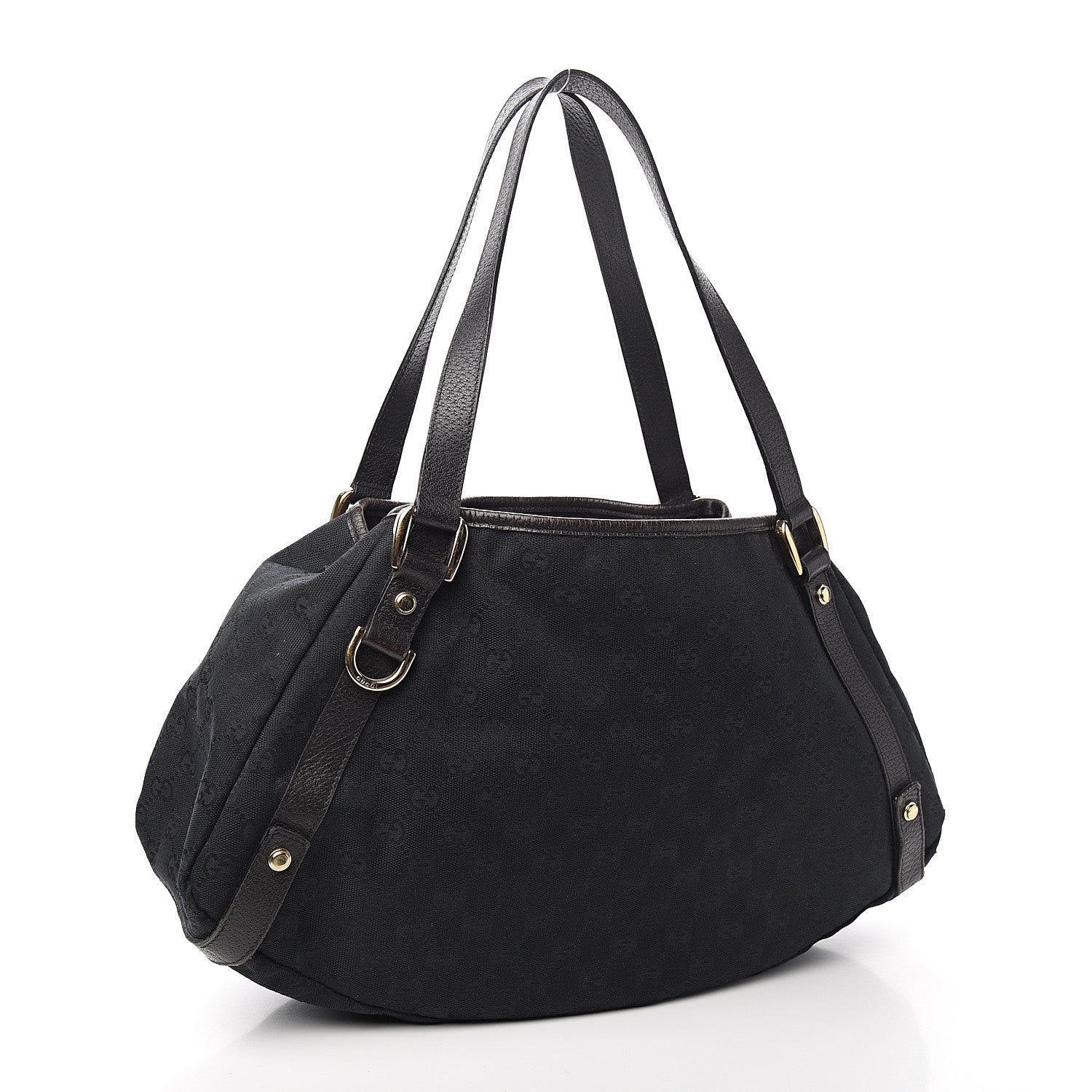 Gucci Monogram Medium Abbey Shoulder Bag Black 2 of 10
