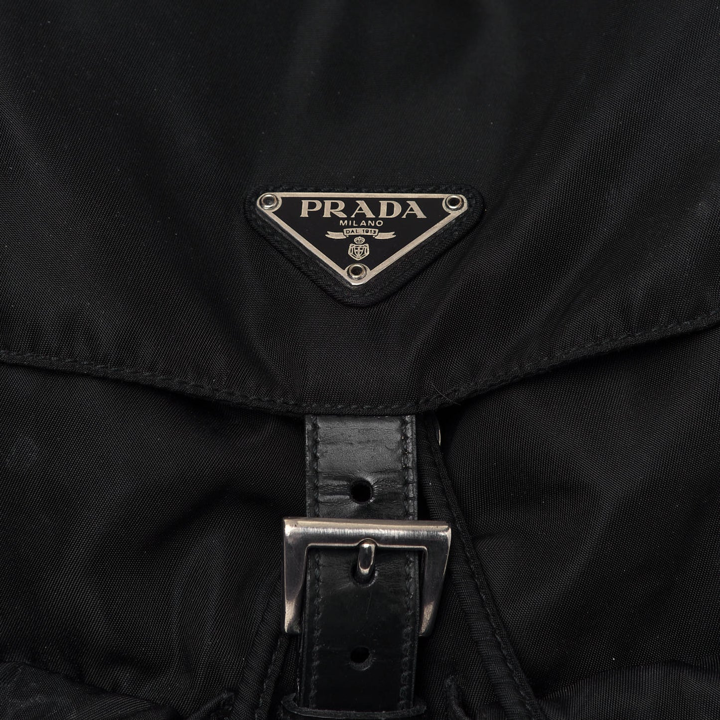 Nylon Vela Medium Backpack Black