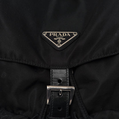 Prada Nylon Vela Medium Backpack Black 7 of 15
