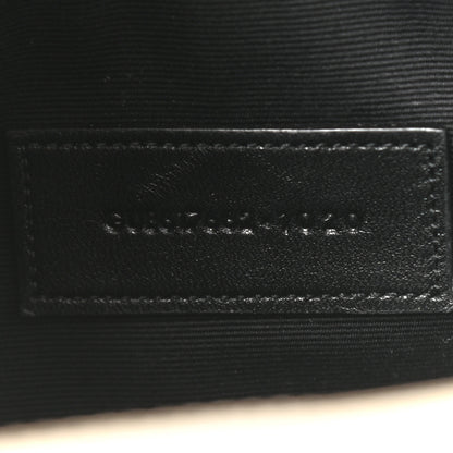 Saint Laurent Grain De Poudre Matelasse Chevron Monogram Envelope Clutch Crema Soft 6 of 8