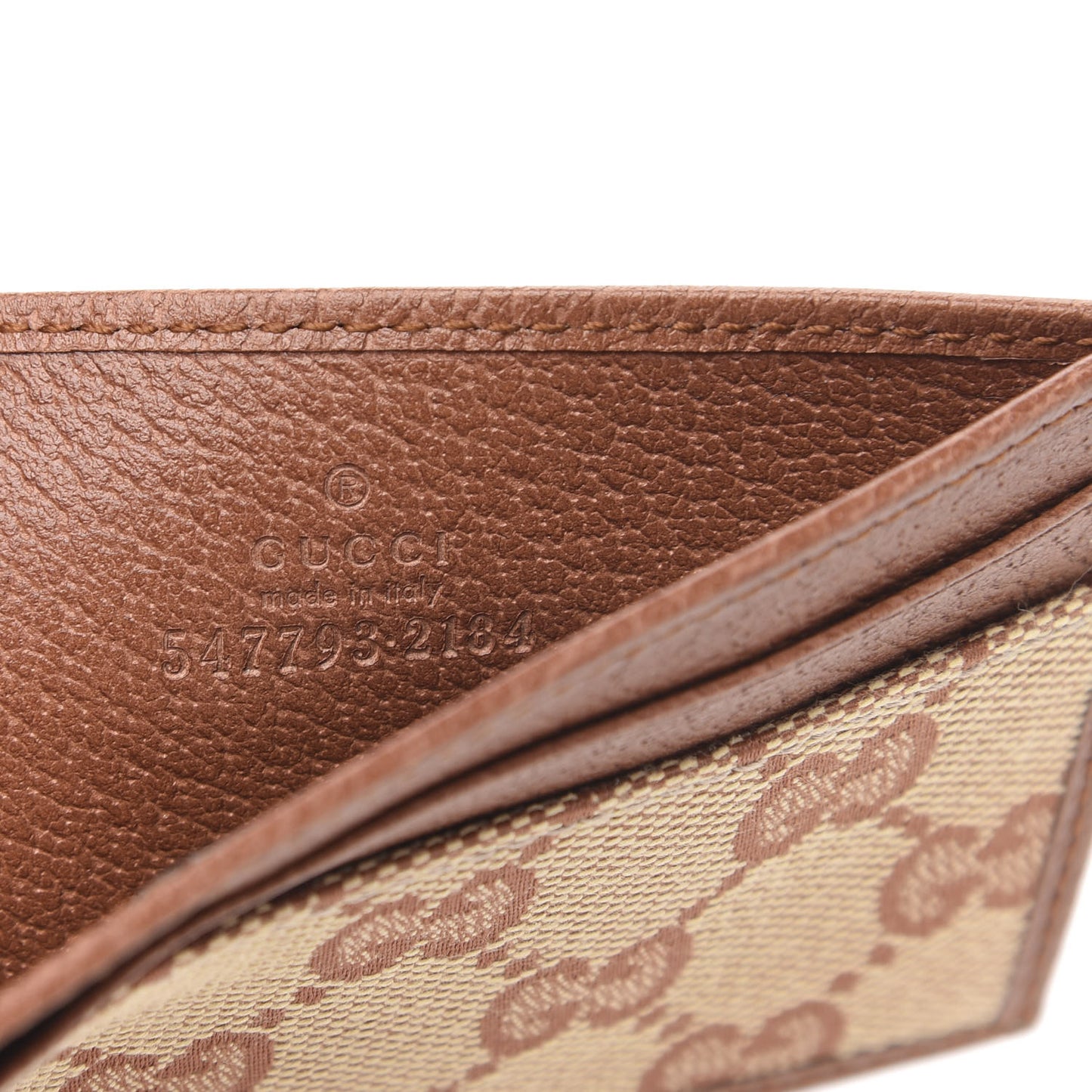 X MLB GG Monogram NY Yankees Card Holder Beige Ruggine Ivory
