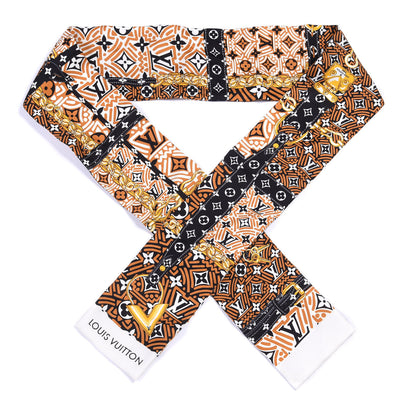 Louis Vuitton Silk Monogram Crafty Confidential Bandeau Caramel 1 of 3