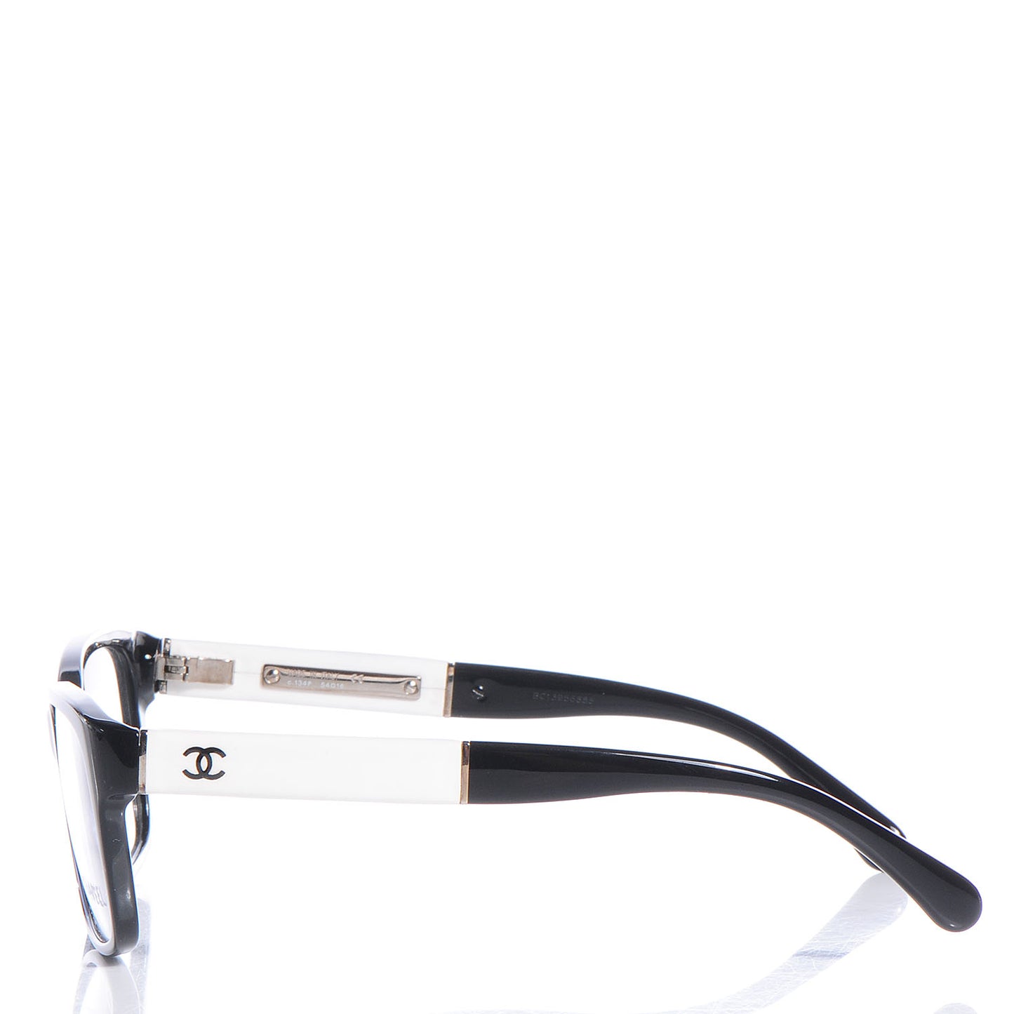 Acetate CC Eyeglasses Frames Black White