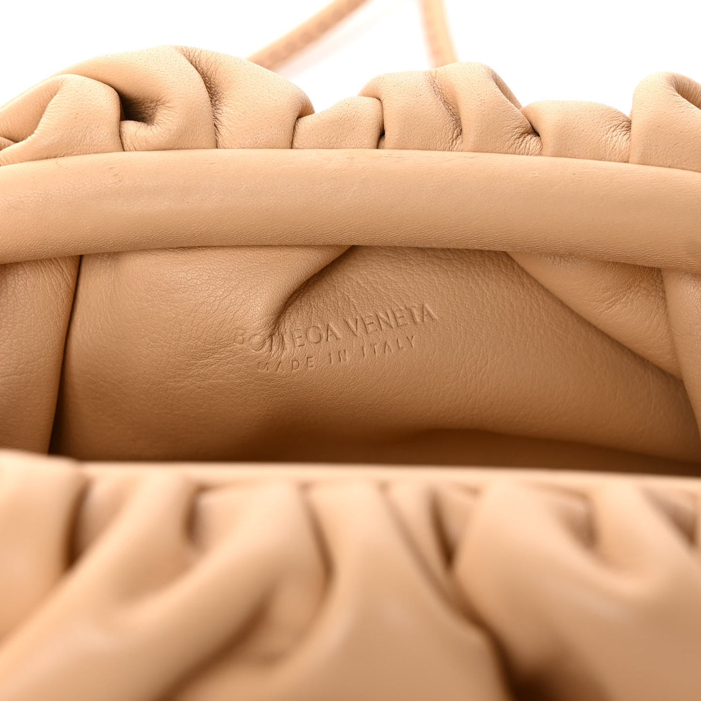 Butter Calfskin The Mini Pouch Almond