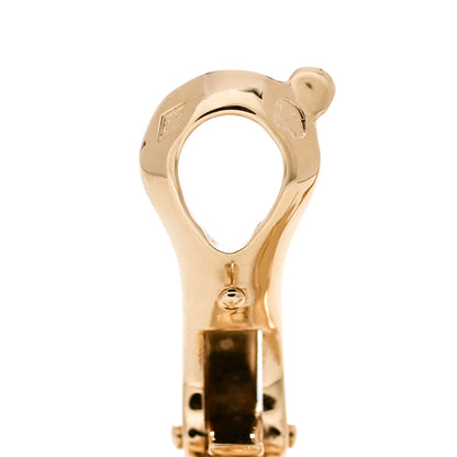 Van Cleef & Arpels 18K Yellow Gold Guilloche Vintage Alhambra Earrings 5 of 5