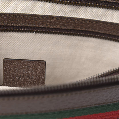 Gucci GG Supreme Monogram Textured Calfskin Web Ophidia Documents Holder Beige Ebony New Acero 7 of 10