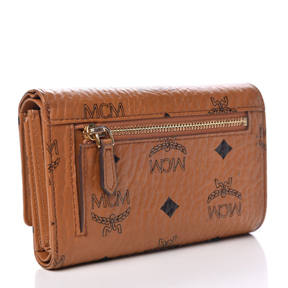 MCM Visetos Tri-Fold Wallet Cognac 4 of 9