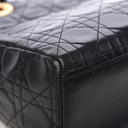 Christian Dior Lambskin Cannage Medium Lady Dior Black 11 of 20