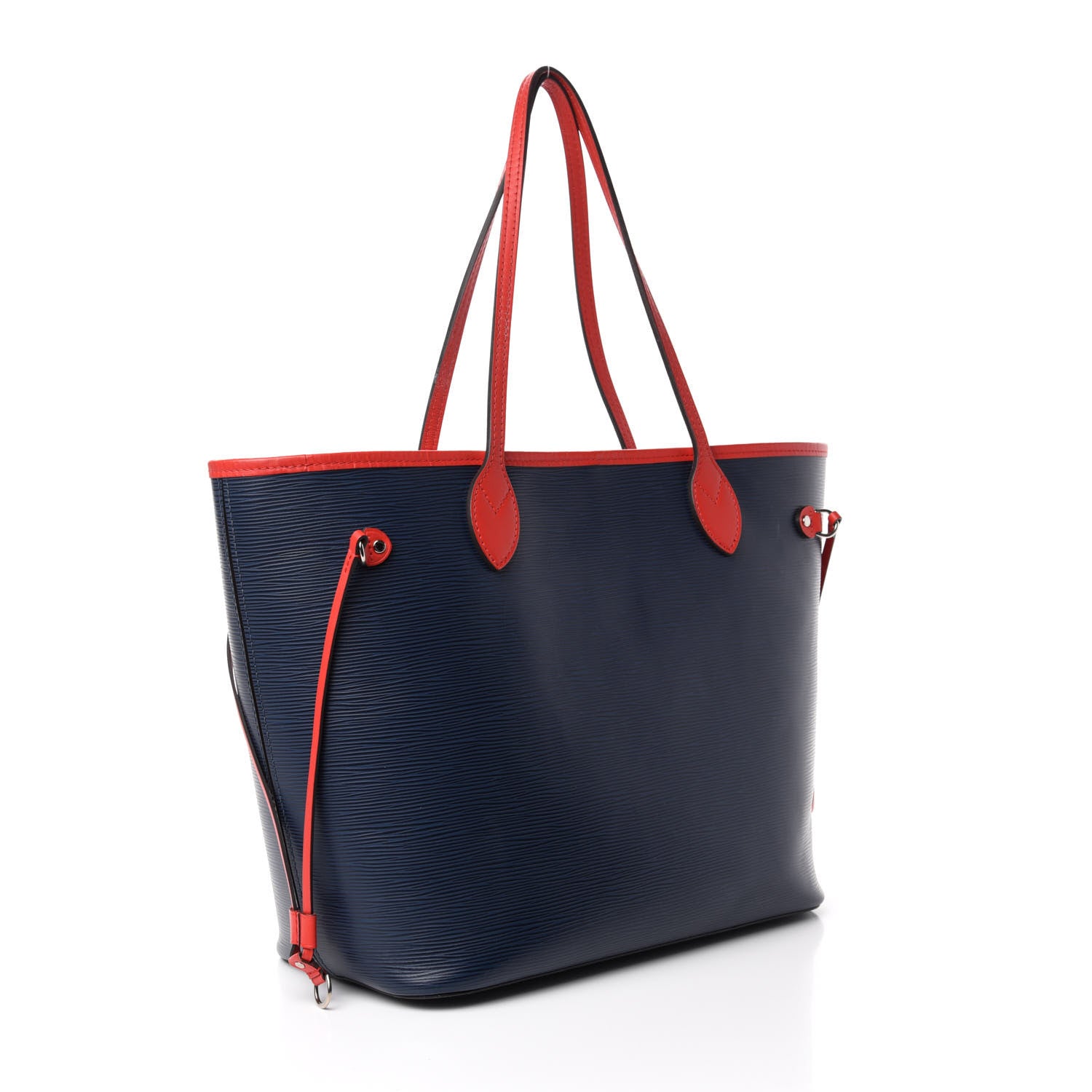 Louis Vuitton Epi Neverfull MM Indigo Coquelicot 3 of 14