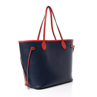 Louis Vuitton Epi Neverfull MM Indigo Coquelicot 3 of 14