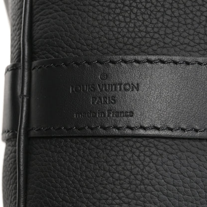 Louis Vuitton Grained Calfskin Aerogram Keepall Bandouliere 50 Black 5 of 8