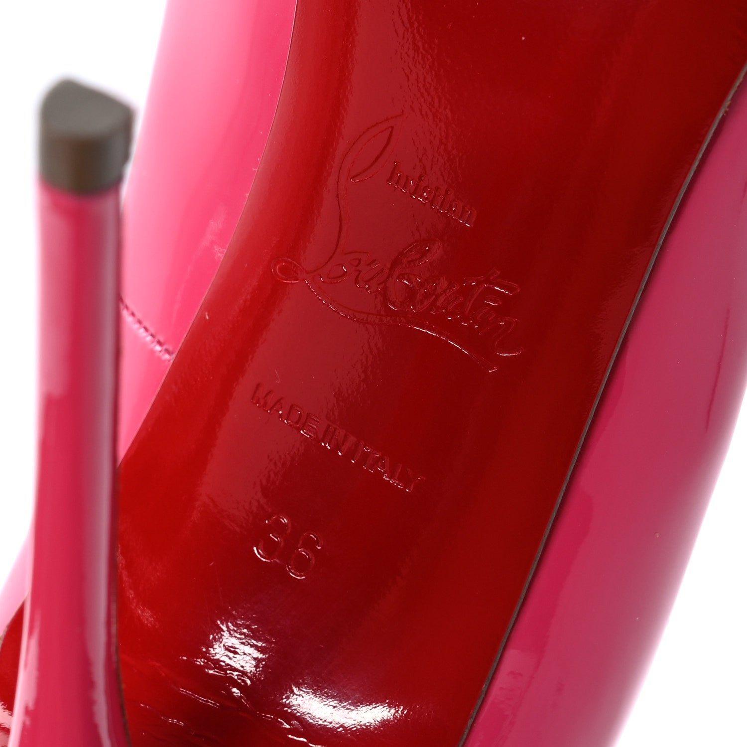 Christian Louboutin Patent Pigalle Follies 120 Pumps 36 Pinky 7 of 9