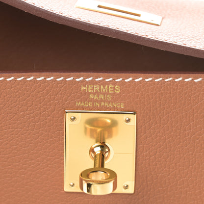 Hermes Evercolor Kelly Ado Backpack Gold 6 of 11