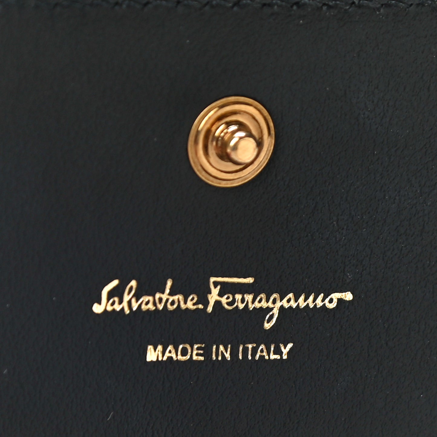 Grained Calfskin Gancini Wallet Black