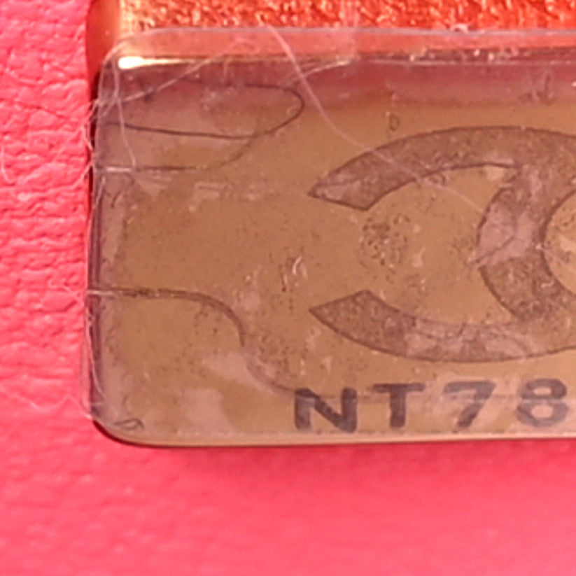 Lambskin Quilted CC In Love Heart Bag Pink