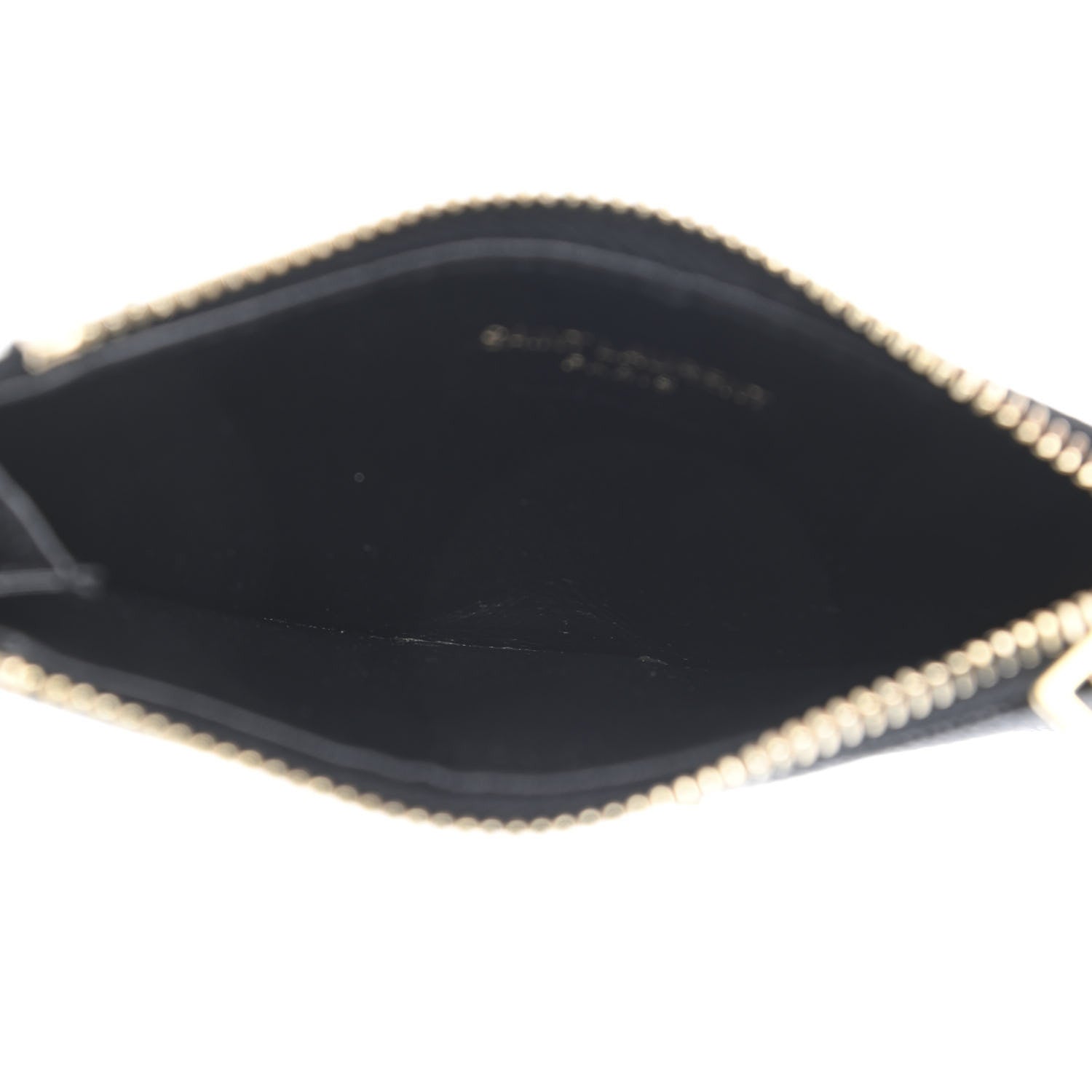 Saint Laurent Monogram Grain de Poudre 5 Fragments Zip Pouch Card Holder Black 5 of 11