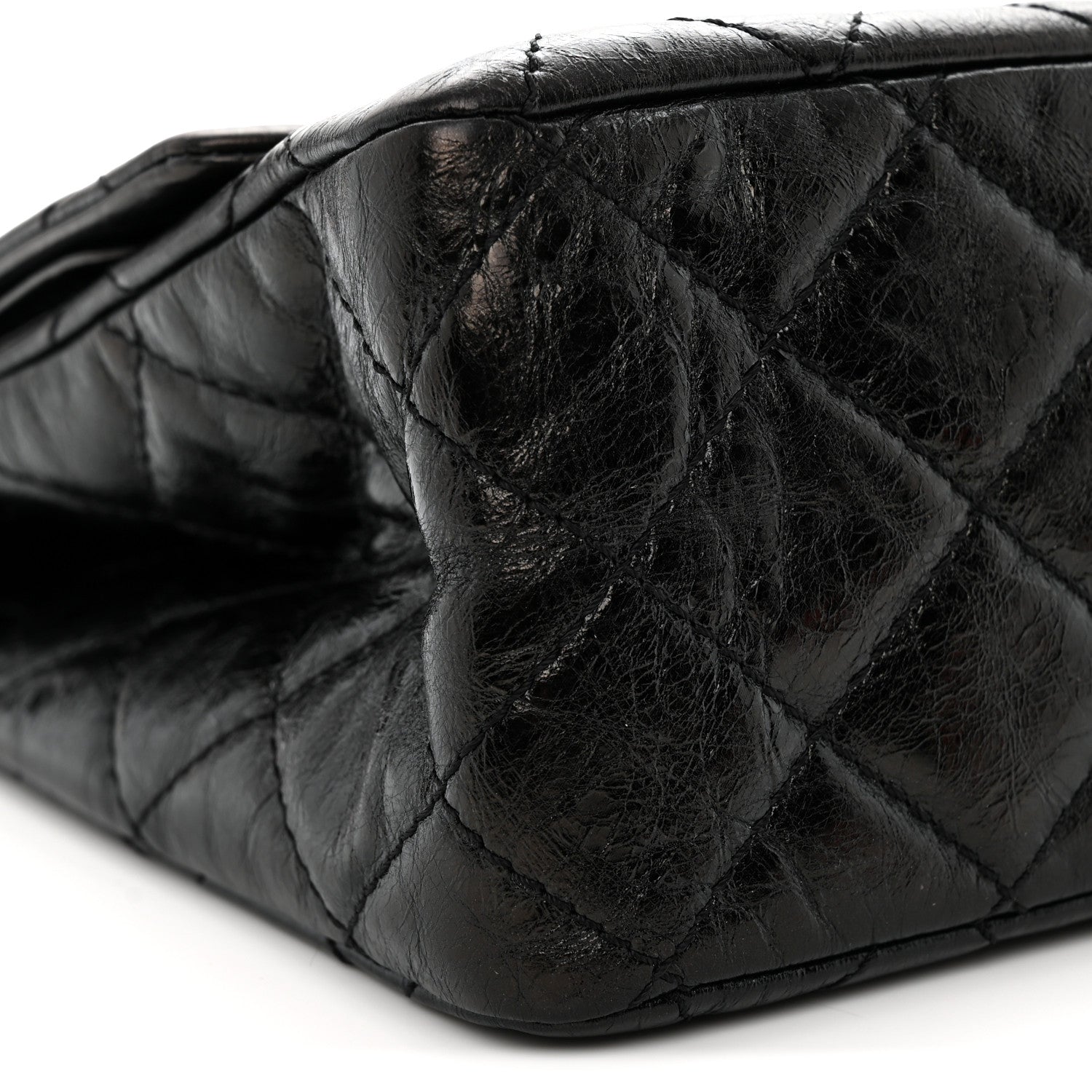 Chanel Metallic Aged Calfskin Quilted 2.55 Reissue 227 Flap Black 9 of 10
