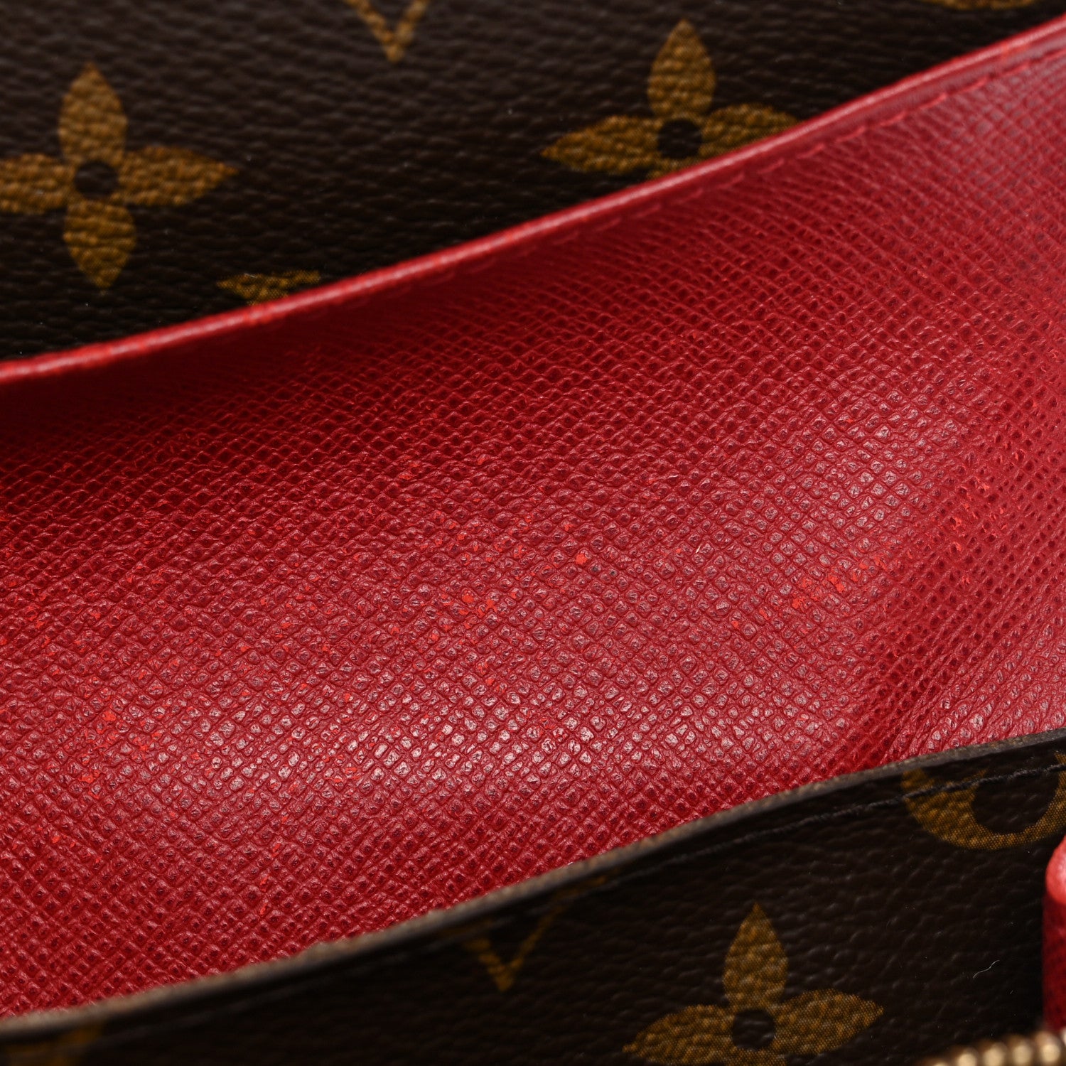 Louis Vuitton Monogram Emilie Wallet Red 11 of 15
