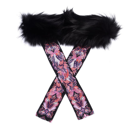 Louis Vuitton Silk Fox Fur Innocence Bandeau Black 1 of 3