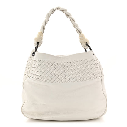 Bottega Veneta Cervo Intrecciato Shoulder Bag White 1 of 17