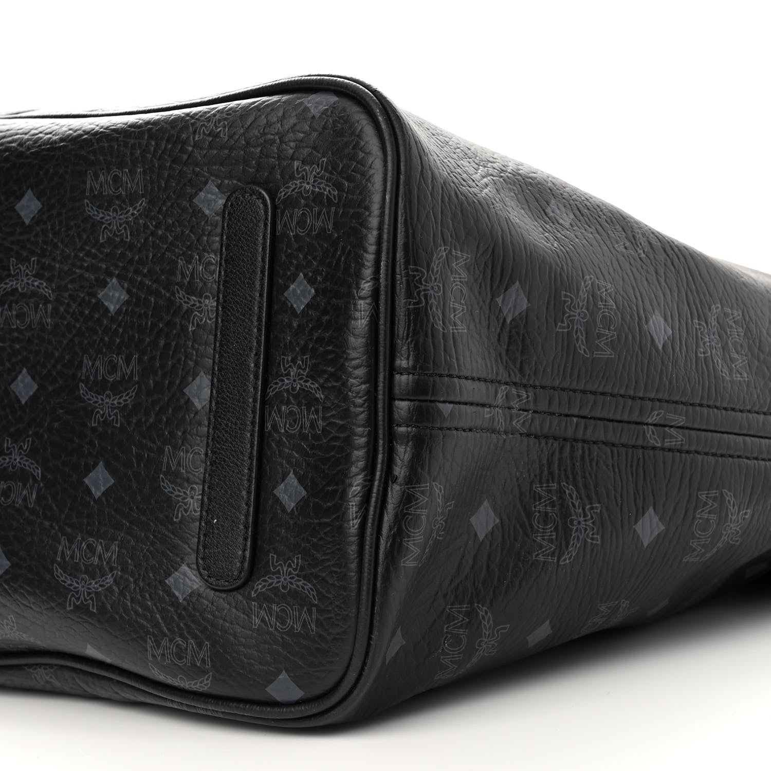 MCM Visetos Large Liz Reversible Shopper Tote Black 9 of 18
