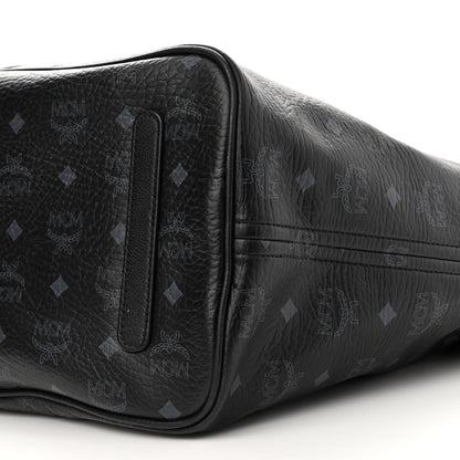 MCM Visetos Large Liz Reversible Shopper Tote Black 9 of 18